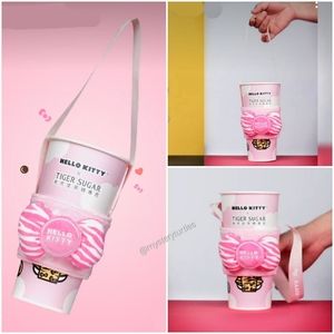 Tiger Sugar x Hello Kitty Pink Bow Cup Holder